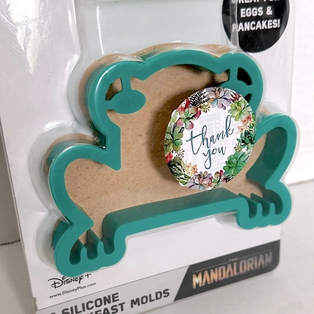 Star Wars Mandalorian Silicone breakfast Molds - Green
